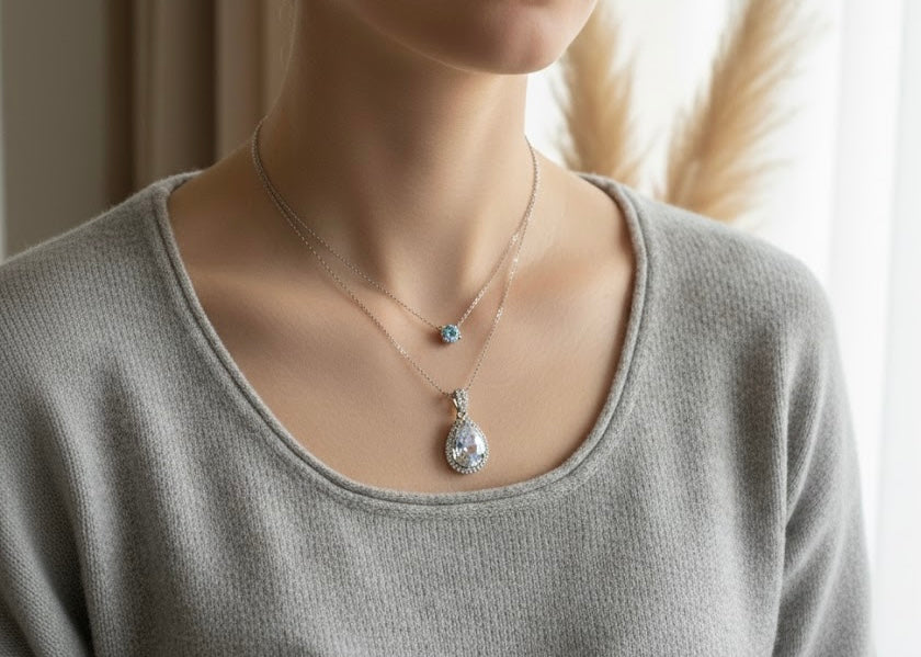 TEARDROP LAYERED NECKLACE