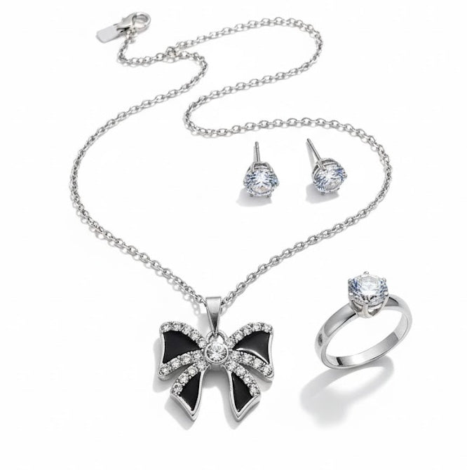 BLACK BOW SET