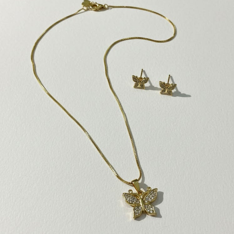 GOLD BUTTERFLY  SET